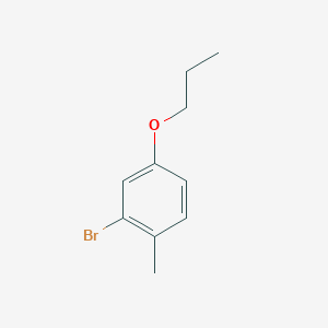 molecular formula C10H13BrO B6342803 2-Bromo-1-methyl-4-propoxybenzene CAS No. 1026796-30-4