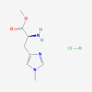 molecular formula C8H14ClN3O2 B6342809 H-His(1-Me)-OMe hydrochloride CAS No. 256657-21-3