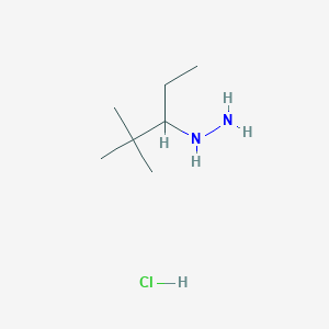 (2,2-Dimethylpentan-3-yl)hydrazine HCl