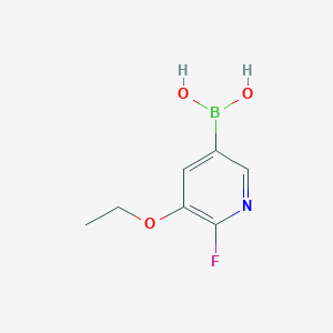 molecular formula C7H9BFNO3 B6342843 2-Fluoro-3-ethoxypyridine-5-boronic acid CAS No. 2121513-14-0