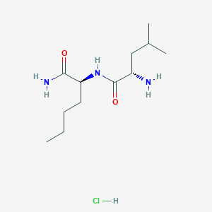 molecular formula C12H26ClN3O2 B6342895 Leu-Nle-NH2 HCl CAS No. 68759-98-8