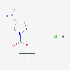 molecular formula C10H21ClN2O2 B6342940 3-Methylamino-pyrrolidine-1-carboxylic acid t-butyl ester hydrochloride CAS No. 1187932-13-3