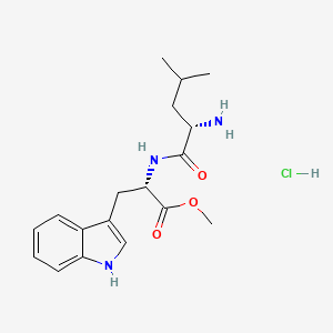 molecular formula C18H26ClN3O3 B6342947 Leu-Trp-OMe HCl CAS No. 143413-36-9