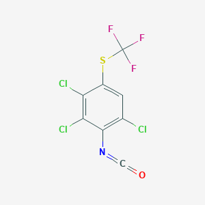 2,3,6-Trichloro-4-(trifluoromethylthio)phenyl isocyanate, 90%