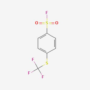 molecular formula C7H4F4O2S2 B6342955 4-(Trifluoromethylthio)benzenesulphonyl fluoride CAS No. 883146-32-5