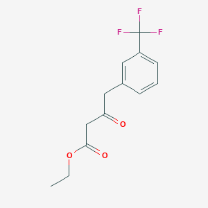 molecular formula C13H13F3O3 B6342971 Ethyl 3-oxo-4-[3-(trifluoromethyl)phenyl]butanoate CAS No. 894802-88-1