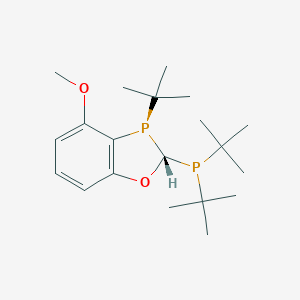 molecular formula C20H34O2P2 B6342987 (2S,3R)-3-(叔丁基)-2-(二叔丁基膦基)-4-甲氧基-2,3-二氢苯并[d][1,3]氧杂磷杂环, 97% (>99% ee) CAS No. 1215081-28-9