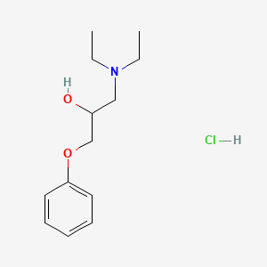 molecular formula C13H22ClNO2 B6342990 1-(Diethylamino)-3-phenoxy-2-propanol hydrochloride;  95% CAS No. 71501-69-4