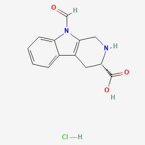 9-Formyl-1,2,3,4-tetrahydronorharman-L-3-carboxylic acid hydrochloride
