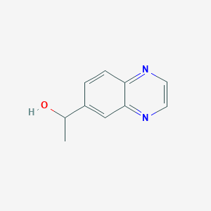 molecular formula C10H10N2O B6343010 1-(喹喔啉-6-基)乙醇 CAS No. 874279-36-4