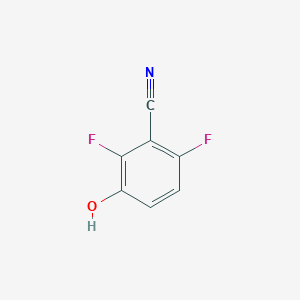 molecular formula C7H3F2NO B6343032 2,6-Difluoro-3-hydroxybenzonitrile CAS No. 946796-26-5