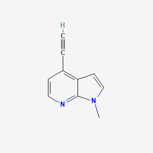molecular formula C10H8N2 B6343047 4-Ethynyl-1-methyl-1H-pyrrolo[2,3-b]pyridine CAS No. 1638760-35-6
