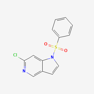 molecular formula C13H9ClN2O2S B6343065 1-(Benzenesulfonyl)-6-chloro-pyrrolo[3,2-c]pyridine CAS No. 1260382-88-4