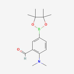 4-(Dimethylamino)-5-formylphenylboronic acid pinacol ester