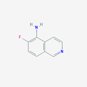 molecular formula C9H7FN2 B6343084 6-Fluoroisoquinolin-5-amine CAS No. 608515-72-6