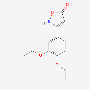 molecular formula C13H15NO4 B6343144 3-(3,4-Diethoxyphenyl)-1,2-oxazol-5-ol CAS No. 1354937-89-5