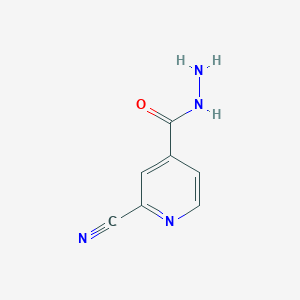 molecular formula C7H6N4O B6343161 2-氰基异烟酰肼 CAS No. 135048-32-7