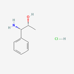 molecular formula C9H14ClNO B6343279 (1S,2R)-1-Amino-1-phenylpropan-2-ol hydrochloride CAS No. 133735-64-5