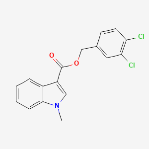 molecular formula C17H13Cl2NO2 B6343288 1-Methyl-1H-indole-3-carboxylic acid 3,4-dichloro-benzyl ester CAS No. 1033693-01-4