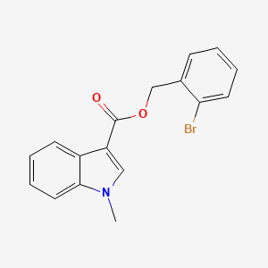 molecular formula C17H14BrNO2 B6343308 1-Methyl-1H-indole-3-carboxylic acid 2-bromo-benzyl ester CAS No. 1033692-98-6