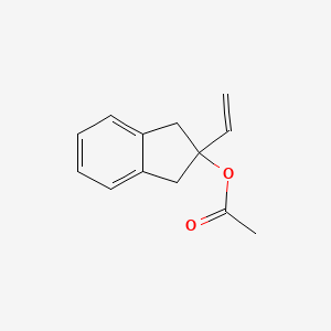 molecular formula C13H14O2 B6343339 Acetic acid 2-vinyl-indan-2-yl ester CAS No. 1029773-32-7