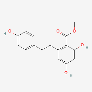 molecular formula C16H16O5 B6343342 2,4-Dihydroxy-6-[2-(4-hydroxy-phenyl)-ethyl]-benzoic acid methyl ester CAS No. 1029773-12-3