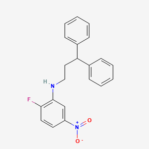 molecular formula C21H19FN2O2 B6343344 (3,3-Diphenyl-propyl)-(2-fluoro-5-nitro-phenyl)-amine CAS No. 1029772-99-3