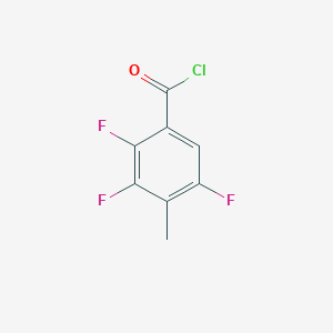molecular formula C8H4ClF3O B6343380 4-Methyl-2,3,5-trifluorobenzoyl chloride;  98% CAS No. 1003709-50-9