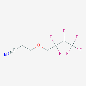 molecular formula C7H7F6NO B6343424 3-(2,2,3,4,4,4-Hexafluorobutoxy)propionitrile, 98% CAS No. 58380-93-1