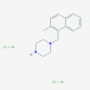 molecular formula C16H22Cl2N2 B6343429 2-Methyl-1-piperazinomethylnaphthaline dihydrochloride;  96% CAS No. 1189489-18-6