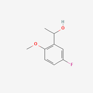 molecular formula C9H11FO2 B6343433 1-(5-氟-2-甲氧基苯基)乙醇，95% CAS No. 878572-08-8