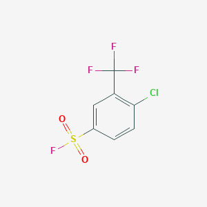 molecular formula C7H3ClF4O2S B6343452 4-Chloro-3-(trifluoromethyl)benzenesulfonyl fluoride;  98% CAS No. 32466-25-4