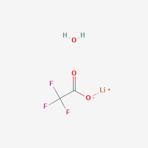 molecular formula C2H2F3LiO3 B6343466 Lithium trifluoroacetate monohydrate, 97% CAS No. 1266615-81-9