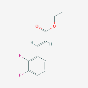 molecular formula C11H10F2O2 B6343492 2,3-二氟肉桂酸乙酯 CAS No. 375368-90-4