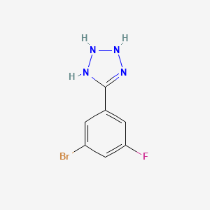 molecular formula C7H6BrFN4 B6343499 5-(3-Bromo-5-fluorophenyl)-2H-tetrazole CAS No. 1451392-67-8