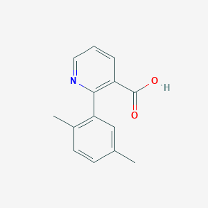 molecular formula C14H13NO2 B6343515 2-(2,5-Dimethylphenyl)nicotinic acid, 95% CAS No. 1225508-46-2