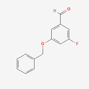molecular formula C14H11FO2 B6343522 3-Benzyloxy-5-fluorobenzaldehyde CAS No. 883443-39-8