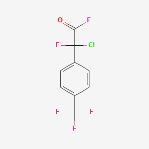 molecular formula C9H4ClF5O B6343525 2-Chloro-2-fluoro-2-[4-(trifluoromethyl)phenyl]acetyl fluoride;  98% CAS No. 914637-11-9
