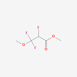 molecular formula C5H7F3O3 B6343532 2,3,3-三氟-3-甲氧基丙酸甲酯，93% CAS No. 758-69-0