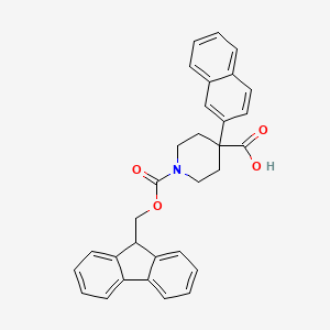 molecular formula C31H27NO4 B6343541 Fmoc-4-(萘-2-基)-哌啶-4-羧酸 CAS No. 1310680-48-8