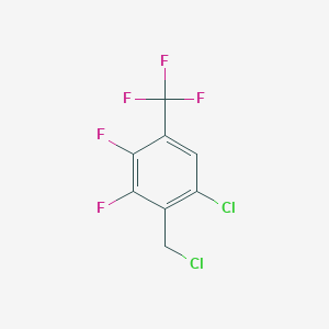 molecular formula C8H3Cl2F5 B6343567 6-Chloro-2,3-difluoro-4-(trifluoromethyl)benzyl chloride CAS No. 914635-79-3