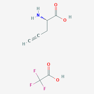molecular formula C7H8F3NO4 B6343571 Pra-NH2 TFA CAS No. 1423017-95-1