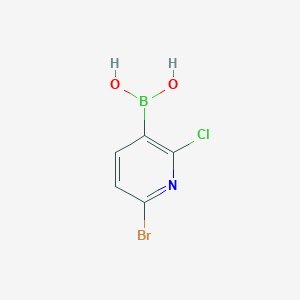 molecular formula C5H4BBrClNO2 B6343582 6-Bromo--2-chloropyridine-3-boronic acid CAS No. 2121511-46-2
