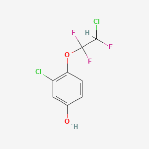 molecular formula C8H5Cl2F3O2 B6343591 3-氯-4-(2-氯-1,1,2-三氟乙氧基)苯酚；98% CAS No. 887268-35-1