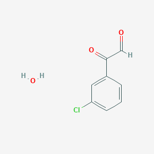 molecular formula C8H7ClO3 B063436 3-Chlorophenylglyoxal hydrate CAS No. 177288-16-3