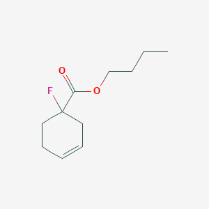 molecular formula C11H17FO2 B6343620 Butyl 1-fluorocyclohex-3-encarboxylate, 98% CAS No. 887268-27-1