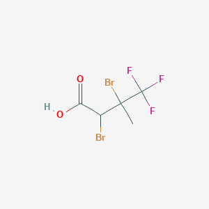 molecular formula C5H5Br2F3O2 B6343630 2,3-Dibromo-3-(trifluoromethyl)butyric acid CAS No. 885276-57-3