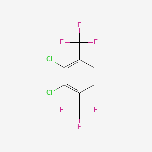 molecular formula C8H2Cl2F6 B6343644 3,6-双（三氟甲基）-1,2-二氯苯，98% CAS No. 887268-06-6