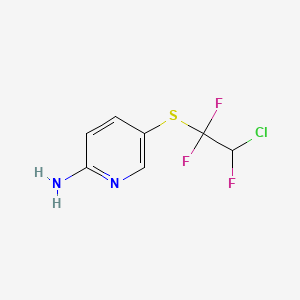 molecular formula C7H6ClF3N2S B6343662 2-Amino-5-(2'-chloro-1',1',2'-trifluoroethylthio)pyridine;  97% CAS No. 887267-86-9