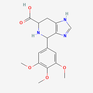 molecular formula C16H19N3O5 B6343670 4-(3,4,5-Trimethoxyphenyl)-3H,4H,5H,6H,7H-imidazo[4,5-c]pyridine-6-carboxylic acid CAS No. 1246851-12-6